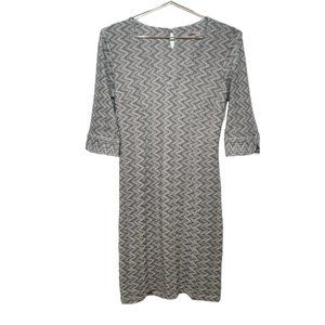 Ellie Kai Chevron Zig Zag Sheath Dress Size 0